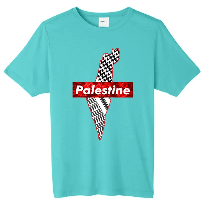 Palestine Free Palestine Free Gaza Palestine Flag Arabic ChromaSoft Performance T-Shirt