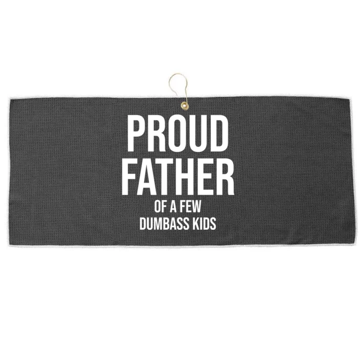 Proud Father Large Microfiber Waffle Golf Towel