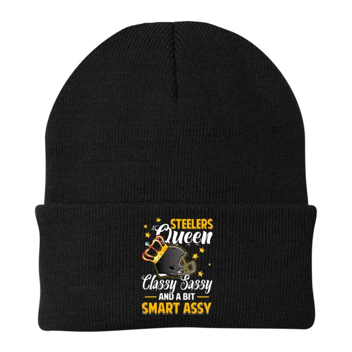 Pittsburgh Football Queen Classy Sassy And A Bit Smart Assy Knit Cap Winter Beanie