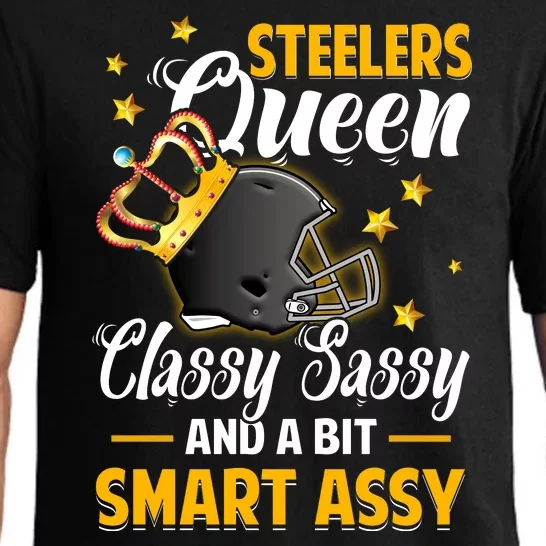 Pittsburgh Football Queen Classy Sassy And A Bit Smart Assy Pajama Set