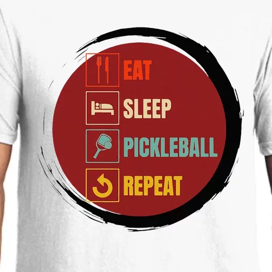 Pickleball Funny Quote Eat Sleep Pickleball Repeat Pajama Set