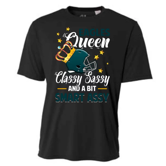 Philadelphia Football Queen Classy Sassy And A Bit Smart Assy Cooling Performance Crew T-Shirt