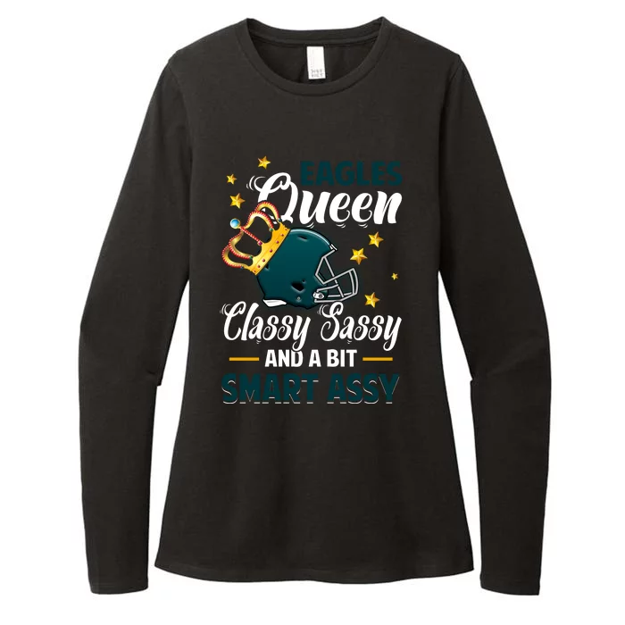 Philadelphia Football Queen Classy Sassy And A Bit Smart Assy Womens CVC Long Sleeve Shirt