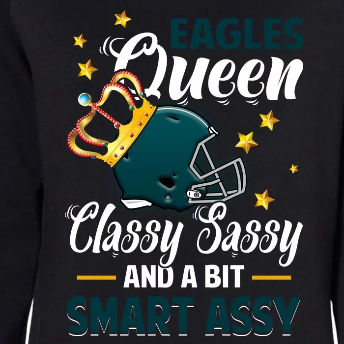 Philadelphia Football Queen Classy Sassy And A Bit Smart Assy Womens California Wash Sweatshirt