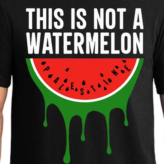 Palestine Funny Quote This is Not a Watermelon Pajama Set