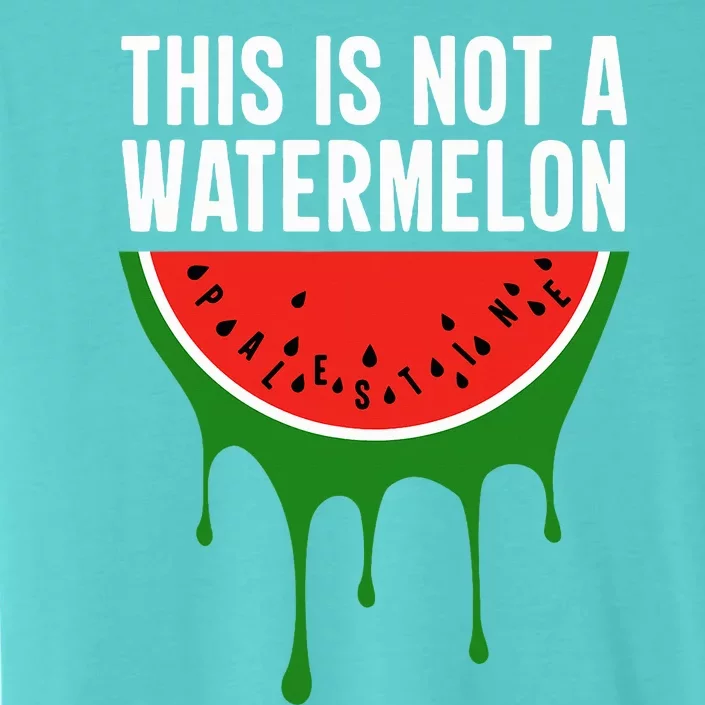 Palestine Funny Quote This is Not a Watermelon ChromaSoft Performance T-Shirt