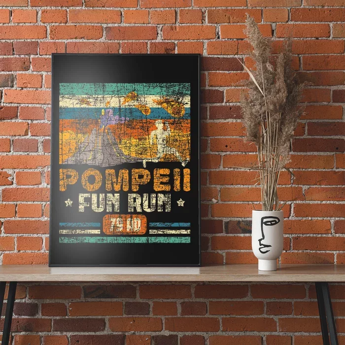 Pompeii Fun Run Geography Volcanologist Volcanology Poster