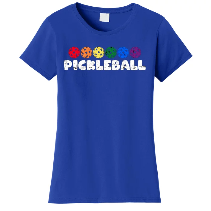 Pickleball Funny Retro Vintage Pickleballplayer Cool Gift Women's T-Shirt