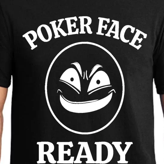 Poker Face Ready Gambling Texas Holdem Funny Card Playing Pajama Set