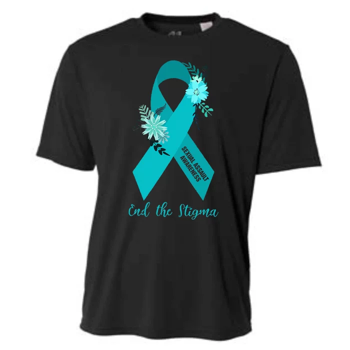 Ph Floral Ribbon Sexual Assault Awareness Month Cooling Performance Crew T-Shirt