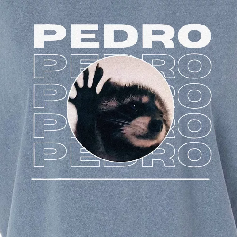 Pedro Funny Raccoon Dancing Meme Garment-Dyed Women's Muscle Tee