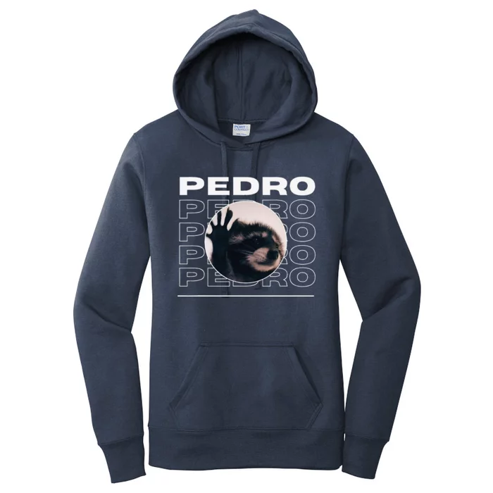 Pedro Funny Raccoon Dancing Meme Women's Pullover Hoodie