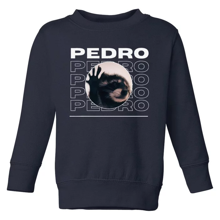 Pedro Funny Raccoon Dancing Meme Toddler Sweatshirt