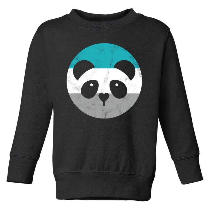 Panda Face Retro Gift For Men Or Boy Toddler Sweatshirt