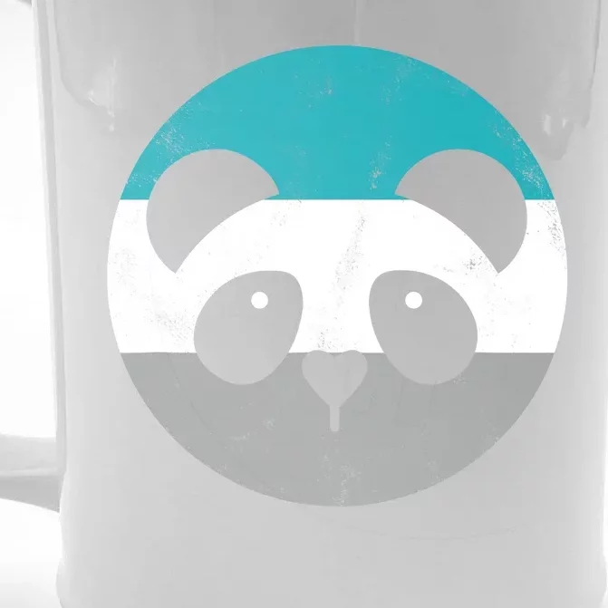 Panda Face Retro Gift For Men Or Boy Front & Back Beer Stein