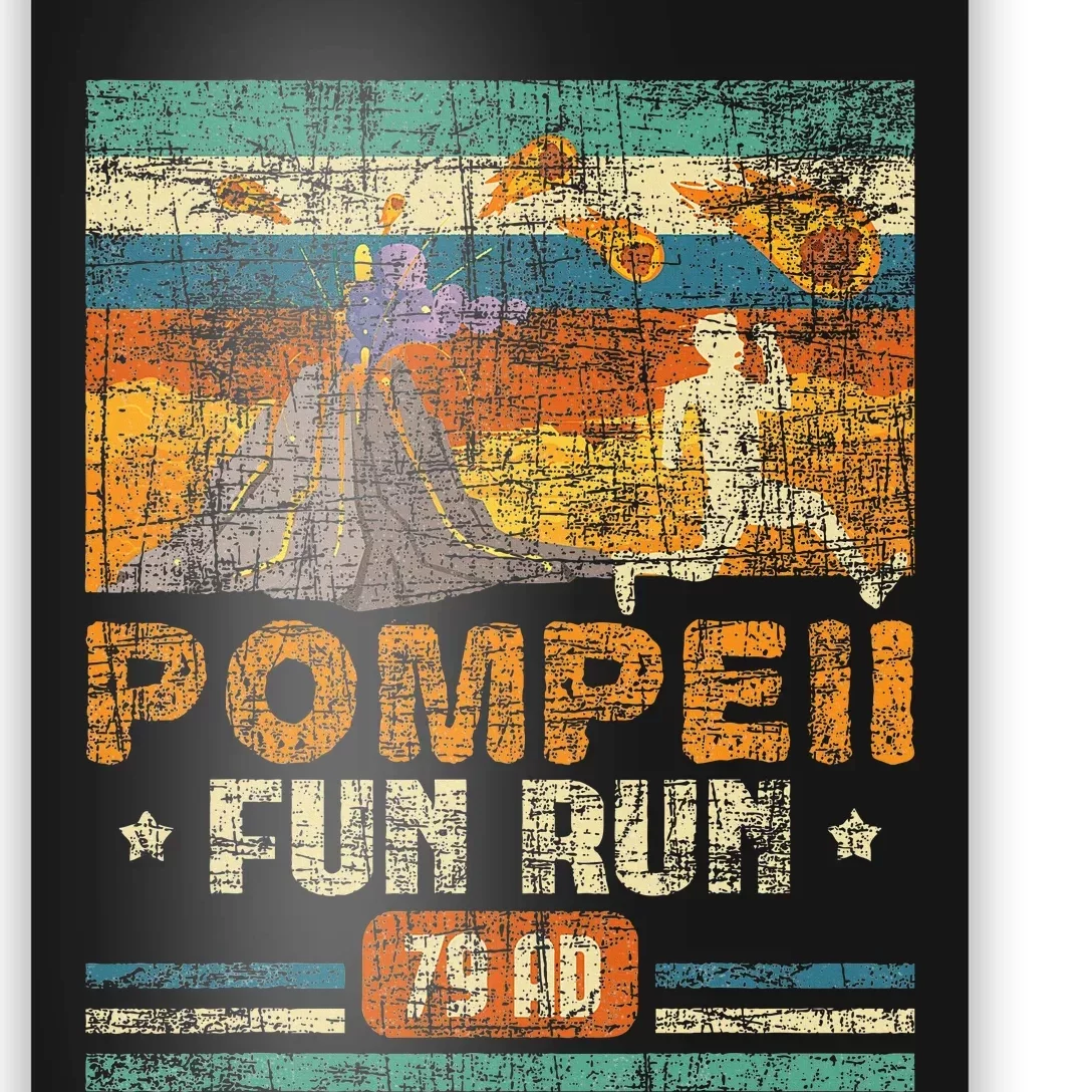 Pompeii Fun Run Geography Volcanologist Volcanology Poster