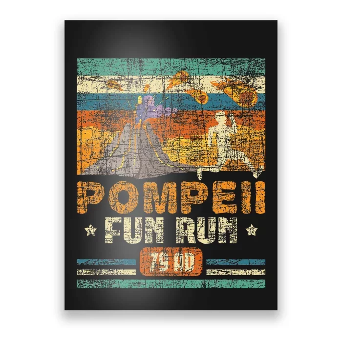 Pompeii Fun Run Geography Volcanologist Volcanology Poster