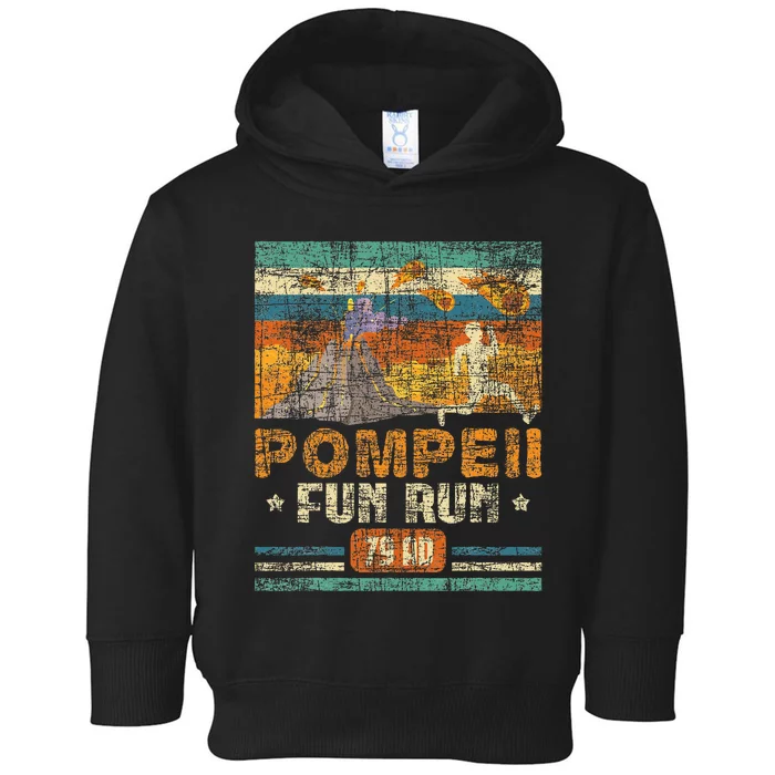 Pompeii Fun Run Geography Volcanologist Volcanology Toddler Hoodie