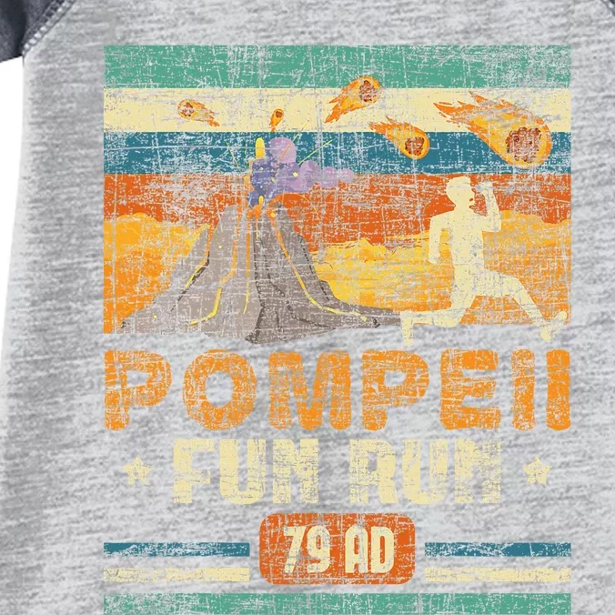 Pompeii Fun Run Geography Volcanologist Volcanology Infant Baby Jersey Bodysuit