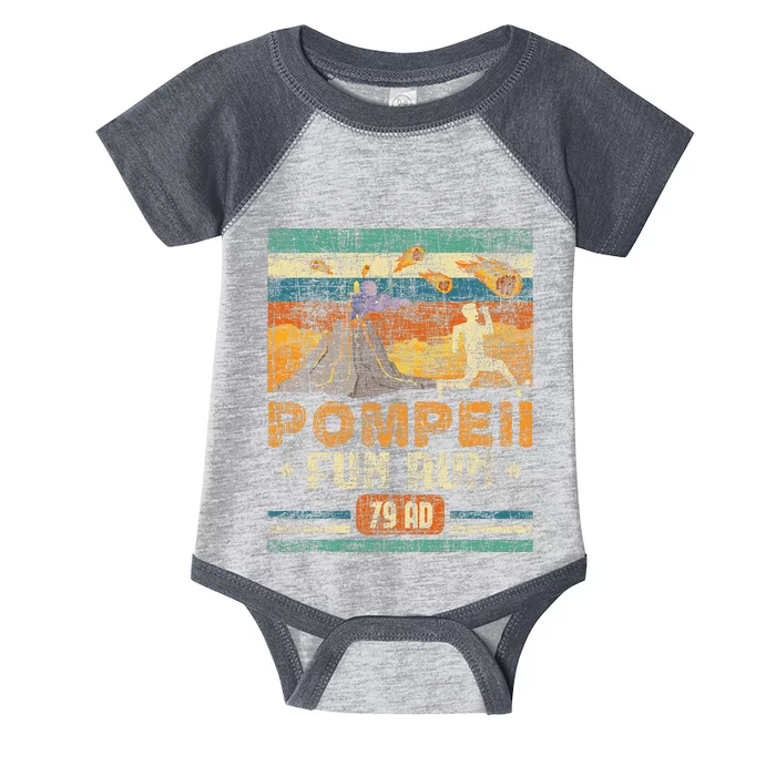 Pompeii Fun Run Geography Volcanologist Volcanology Infant Baby Jersey Bodysuit