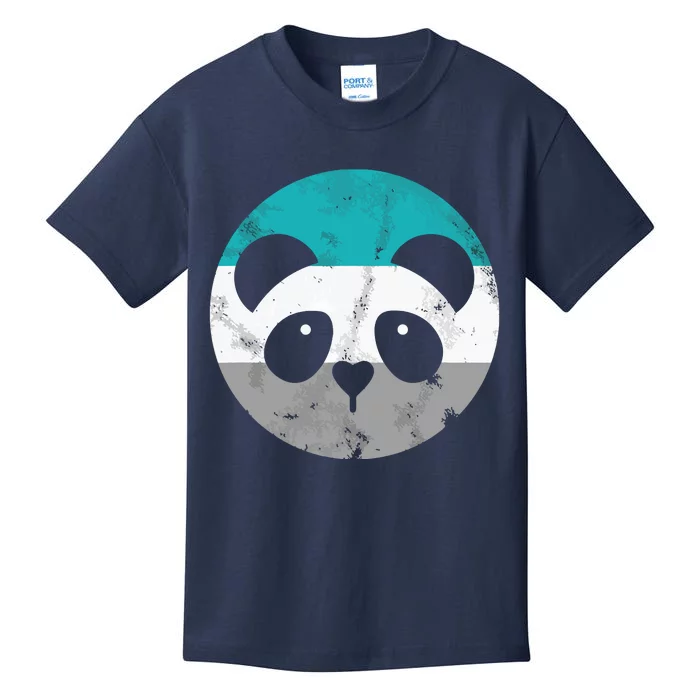 Panda Face Retro Gift Kids T-Shirt