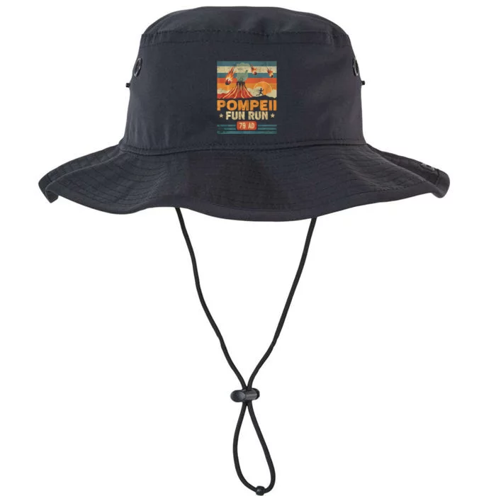 Pompeii Fun Run Retro Volcano Lover Geology Volcanologist Legacy Cool Fit Booney Bucket Hat