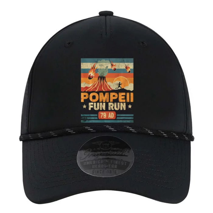 Pompeii Fun Run Retro Volcano Lover Geology Volcanologist Performance The Dyno Cap