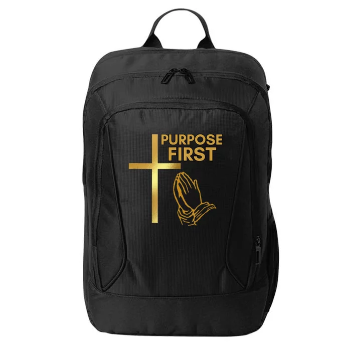 Purpose First Redeemed Cross Nails Christian City Backpack