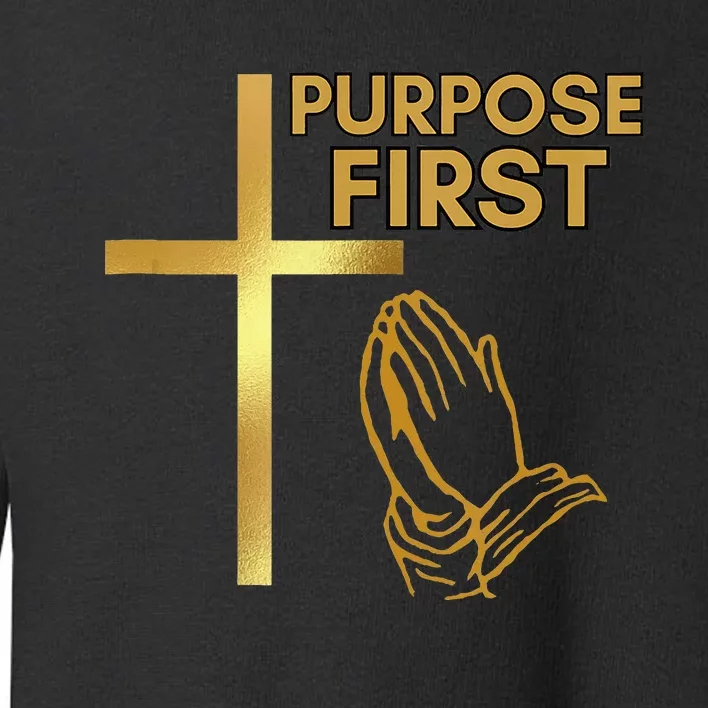 Purpose First Redeemed Cross Nails Christian Toddler Sweatshirt