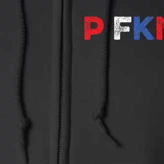 P FKN R Puerto Rico Fan Funny Meme Spanish Music Urban Slang Full Zip Hoodie