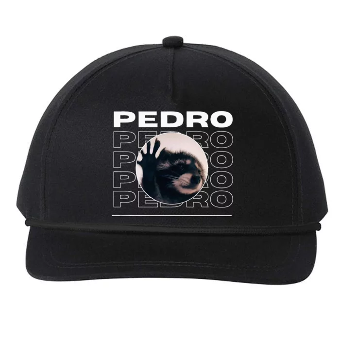 Pedro Funny Raccoon Dancing Meme Snapback Five-Panel Rope Hat