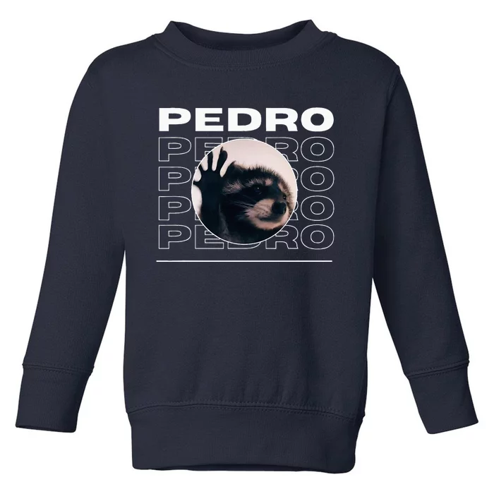 Pedro Funny Raccoon Dancing Meme Toddler Sweatshirt