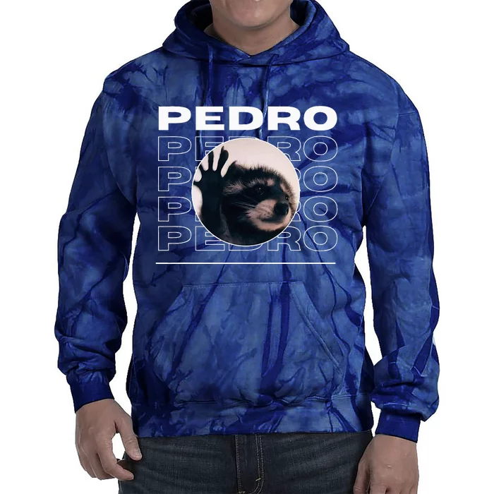 Pedro Funny Raccoon Dancing Meme Tie Dye Hoodie