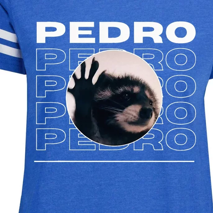 Pedro Funny Raccoon Dancing Meme Enza Ladies Jersey Football T-Shirt