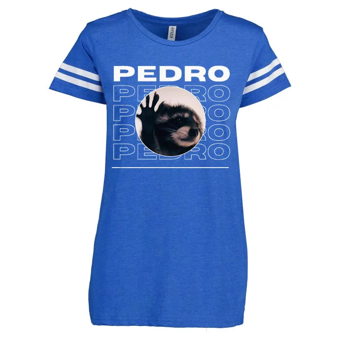 Pedro Funny Raccoon Dancing Meme Enza Ladies Jersey Football T-Shirt