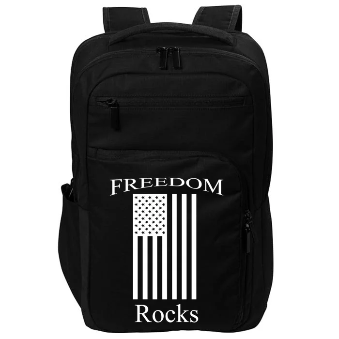 Patriotic Freedom Rocks Flag Concert Gear Gift Impact Tech Backpack