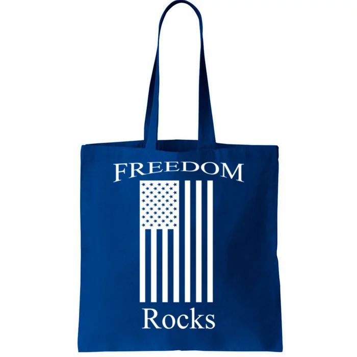 Patriotic Freedom Rocks Flag Concert Gear Gift Tote Bag