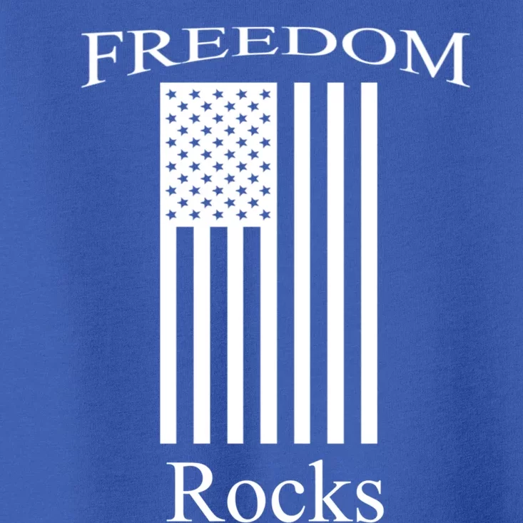 Patriotic Freedom Rocks Flag Concert Gear Gift Toddler T-Shirt