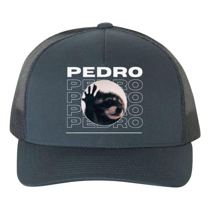 Pedro Funny Raccoon Dancing Meme Yupoong Adult 5-Panel Trucker Hat