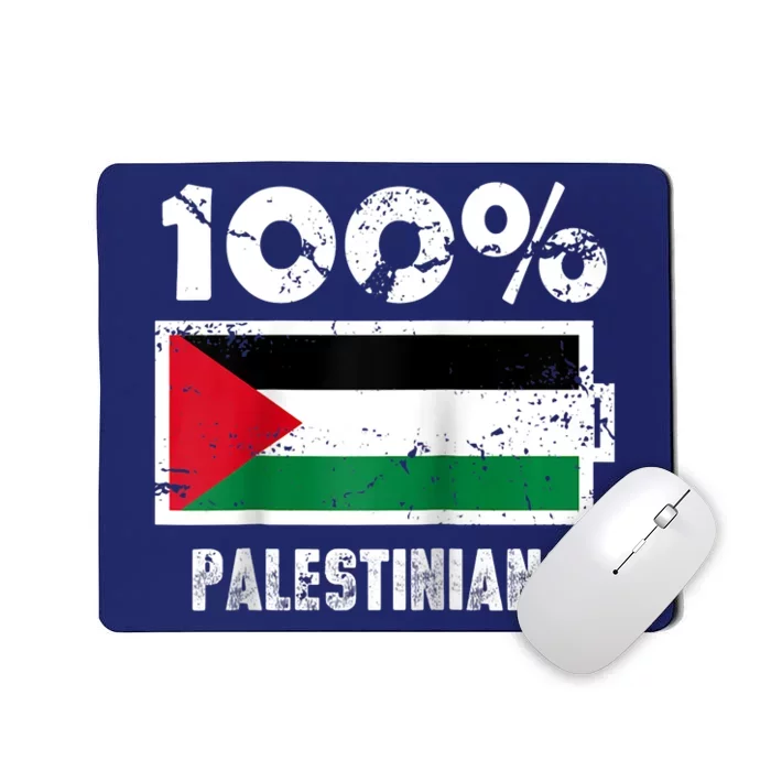 Palestine Flag Support | 100% Palestinians Battery Power Mousepad