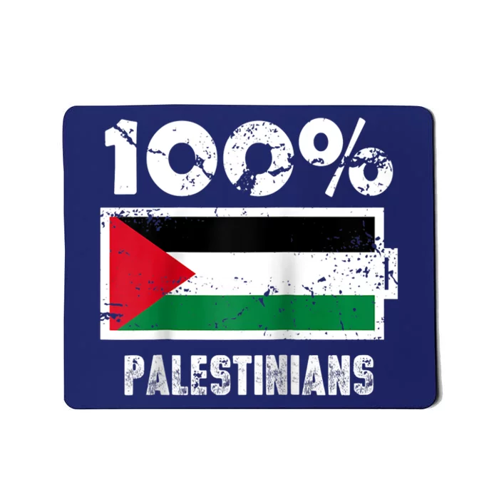 Palestine Flag Support | 100% Palestinians Battery Power Mousepad