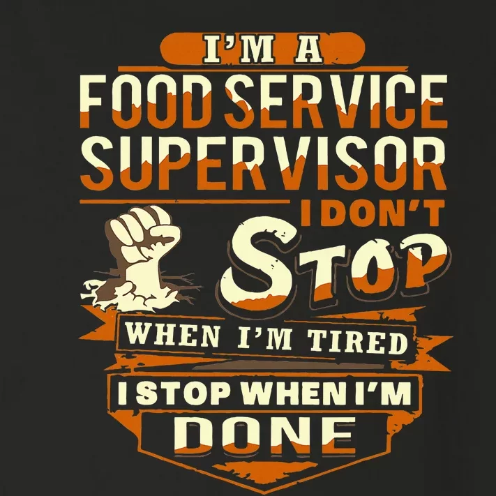 Proud Food Service Supervisor Funny Toddler Long Sleeve Shirt