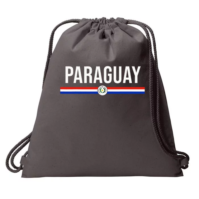 Paraguay Flag Sports Soccer Football Athletic Jersey Top Drawstring Bag