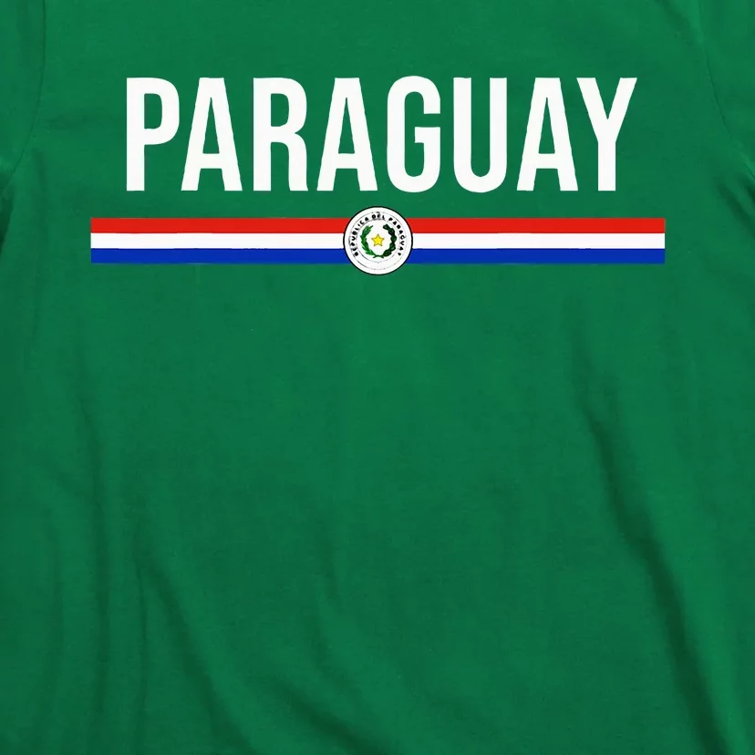 Paraguay Flag Sports Soccer Football Athletic Jersey Top T-Shirt