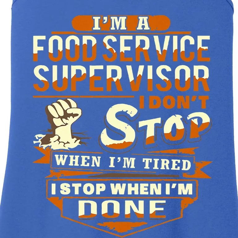 Proud Food Service Supervisor Ladies Essential Tank