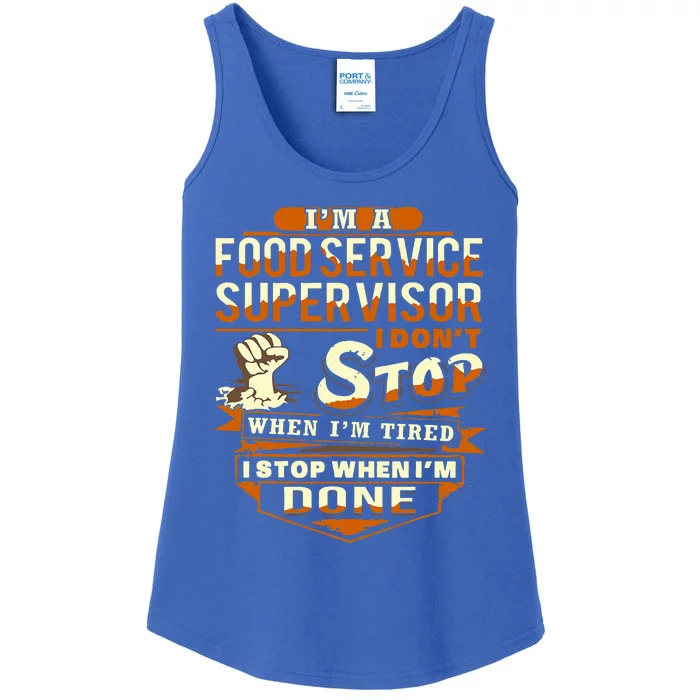 Proud Food Service Supervisor Ladies Essential Tank