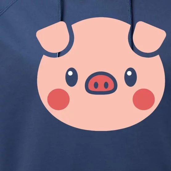 Pig Face Shirts Gift For Pig Lover Performance Fleece Hoodie