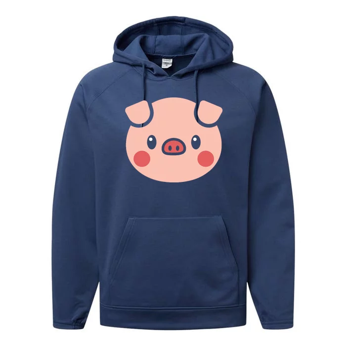 Pig Face Shirts Gift For Pig Lover Performance Fleece Hoodie