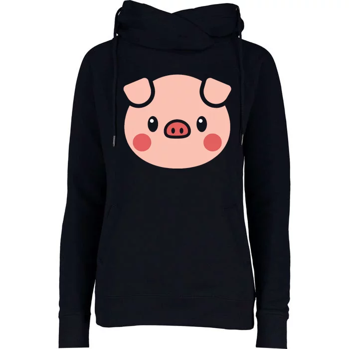 Pig Face Shirts Gift For Pig Lover Womens Funnel Neck Pullover Hood