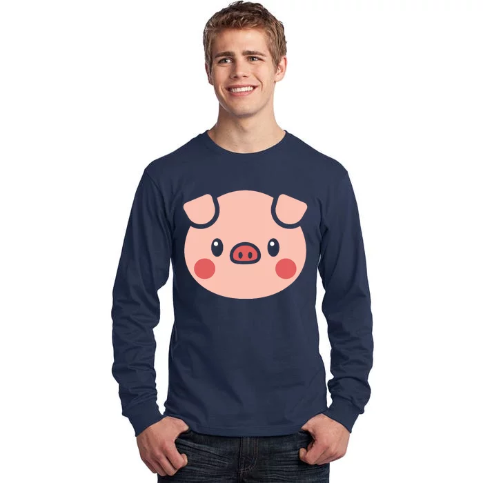 Pig Face Shirts Gift For Pig Lover Tall Long Sleeve T-Shirt